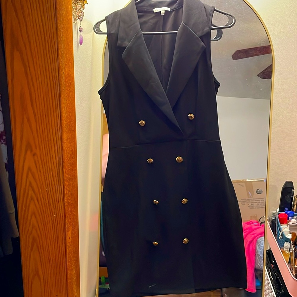 Charlotte Russe Buttoned Bodycon Mini Dress